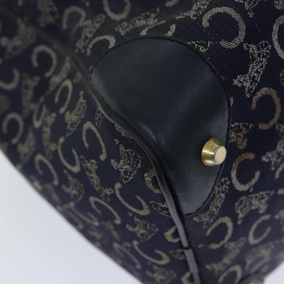 CELINE C Macadam Canvas Hand Bag Navy - Picture 16 of 16